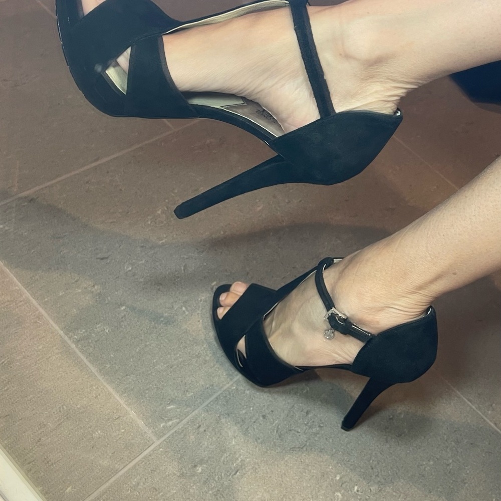 MICHAEL Michael Kors Black Strappy Heels